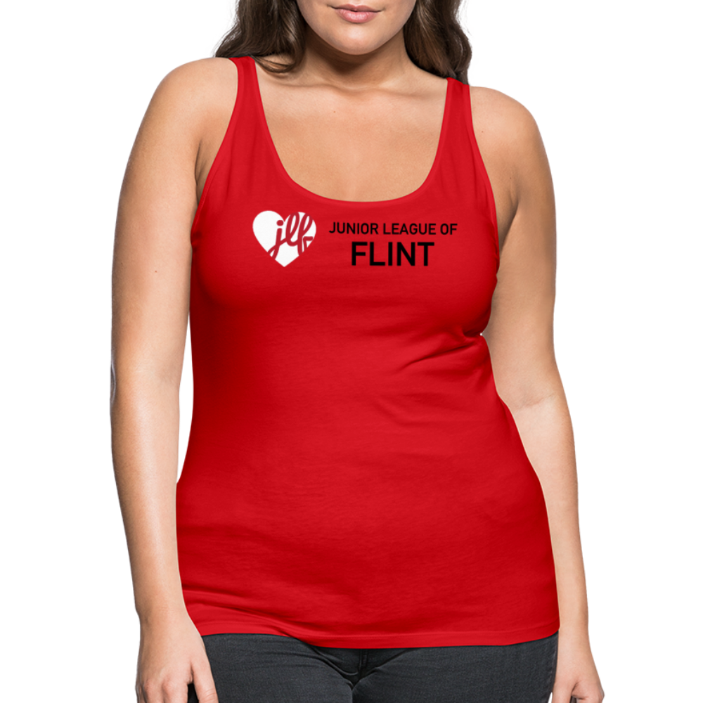 JL Flint "Heart Logo" Women’s Premium Tank Top - red