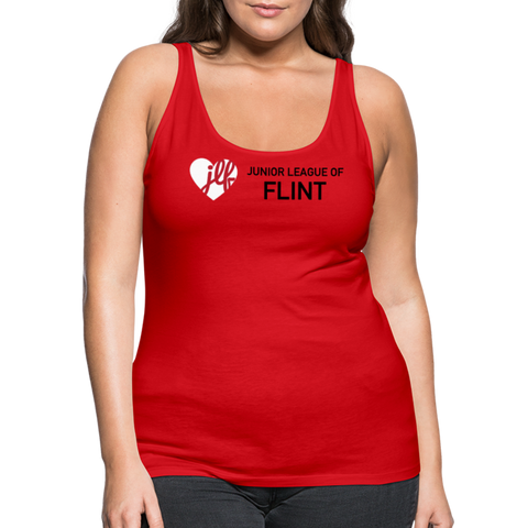 JL Flint "Heart Logo" Women’s Premium Tank Top - red