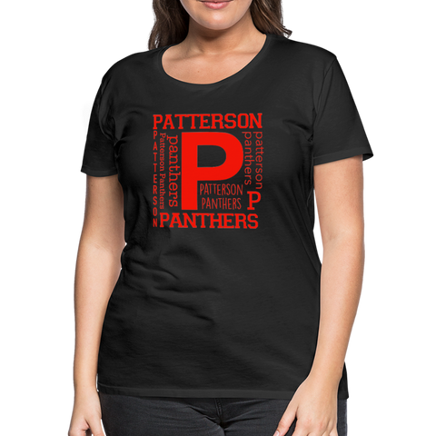Patterson "Word Cloud" Women’s Premium T-Shirt - black