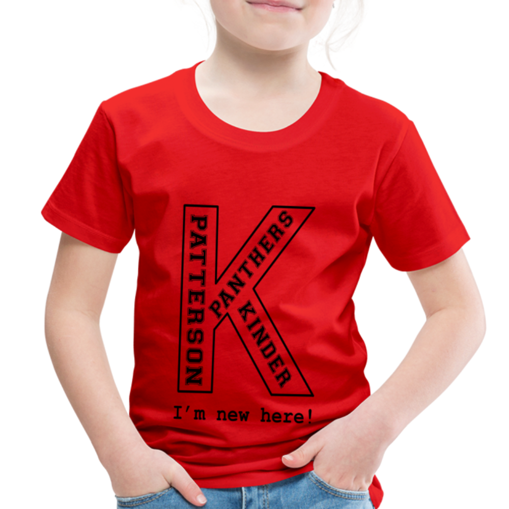 Patterson "Kinder Print" Toddler Premium T-Shirt - red