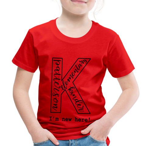 Patterson "Kinder Scroll" Toddler Premium T-Shirt - red
