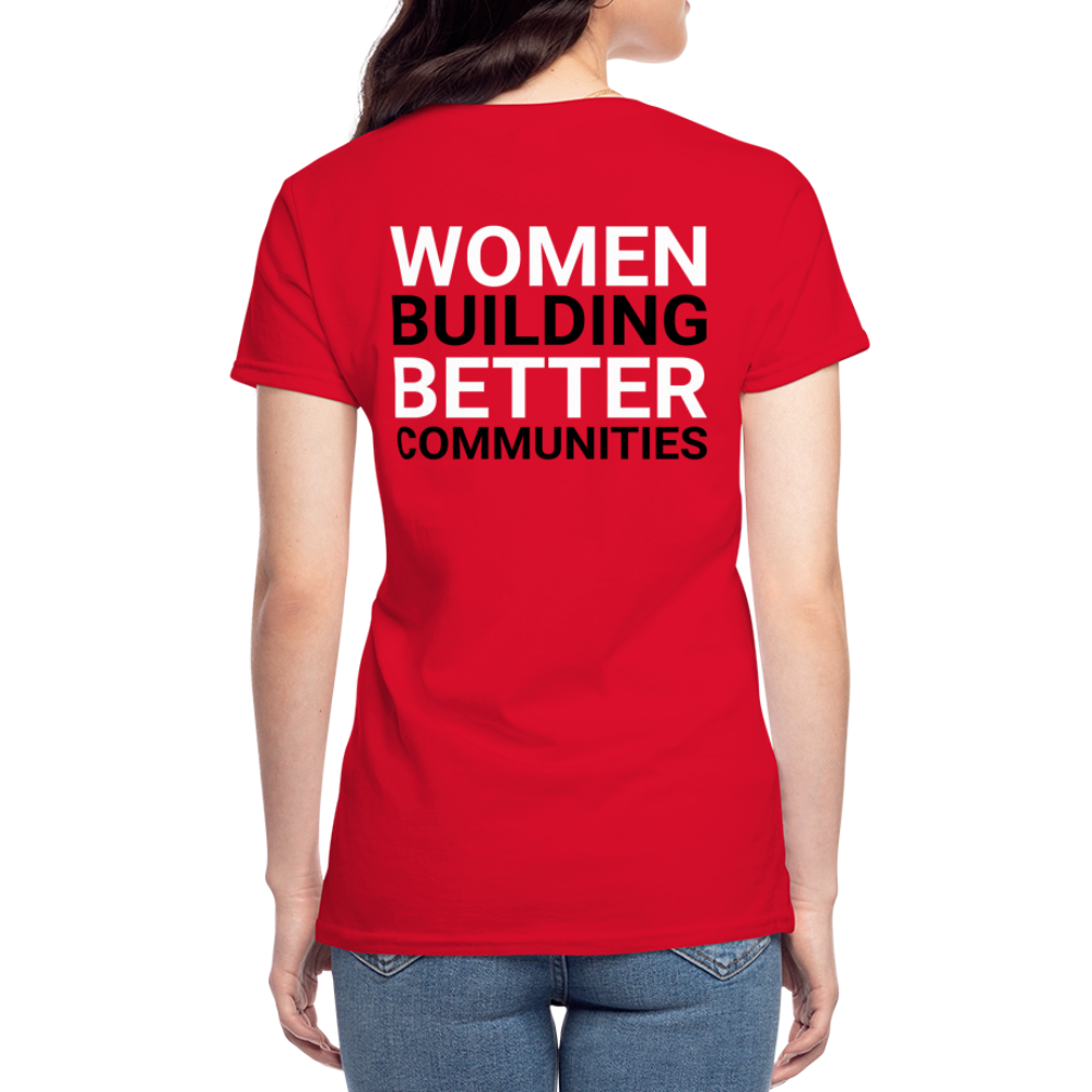 JL Cedar Rapids Women's V-Neck T-Shirt - red