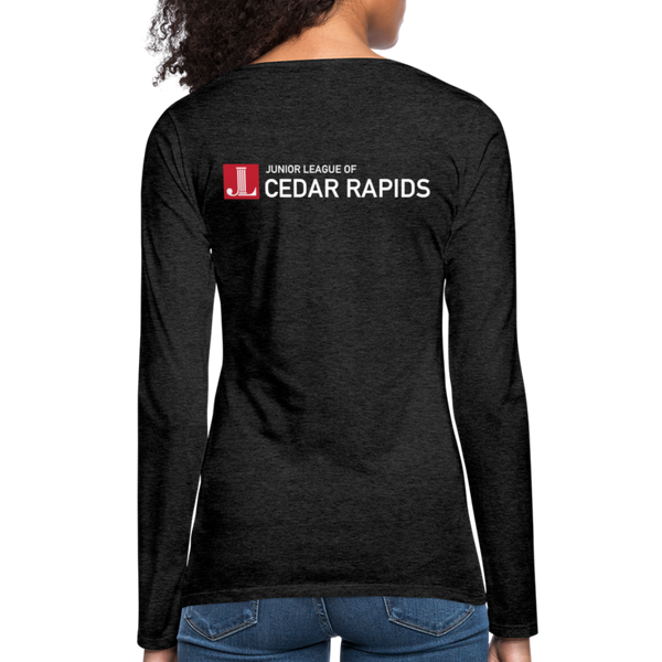 JL Cedar Rapids Women's Premium Long Sleeve T-Shirt - charcoal grey