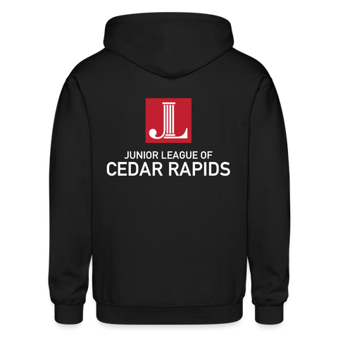 JL Cedar Rapids Gildan Heavy Blend Adult Zip Hoodie - black
