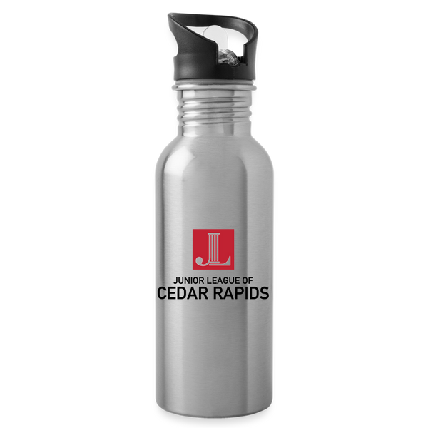 JL Cedar Rapids Water Bottle - silver