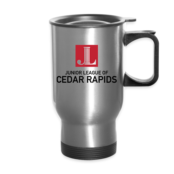 JL Cedar Rapids Travel Mug - silver