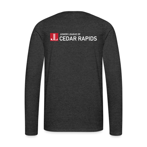 JL Cedar Rapids "Rebel With a Cause" Unisex Premium Long Sleeve T-Shirt - charcoal grey