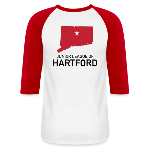 JL Hartford Baseball T-Shirt - white/red