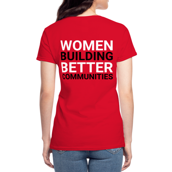 JL Hartford Women's V-Neck T-Shirt - red