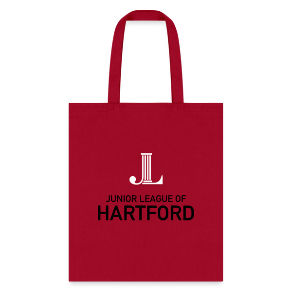 JL Hartford "Logo" Tote Bag - red