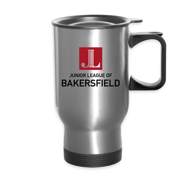 JL Bakersfield "Logo" Travel Mug - silver