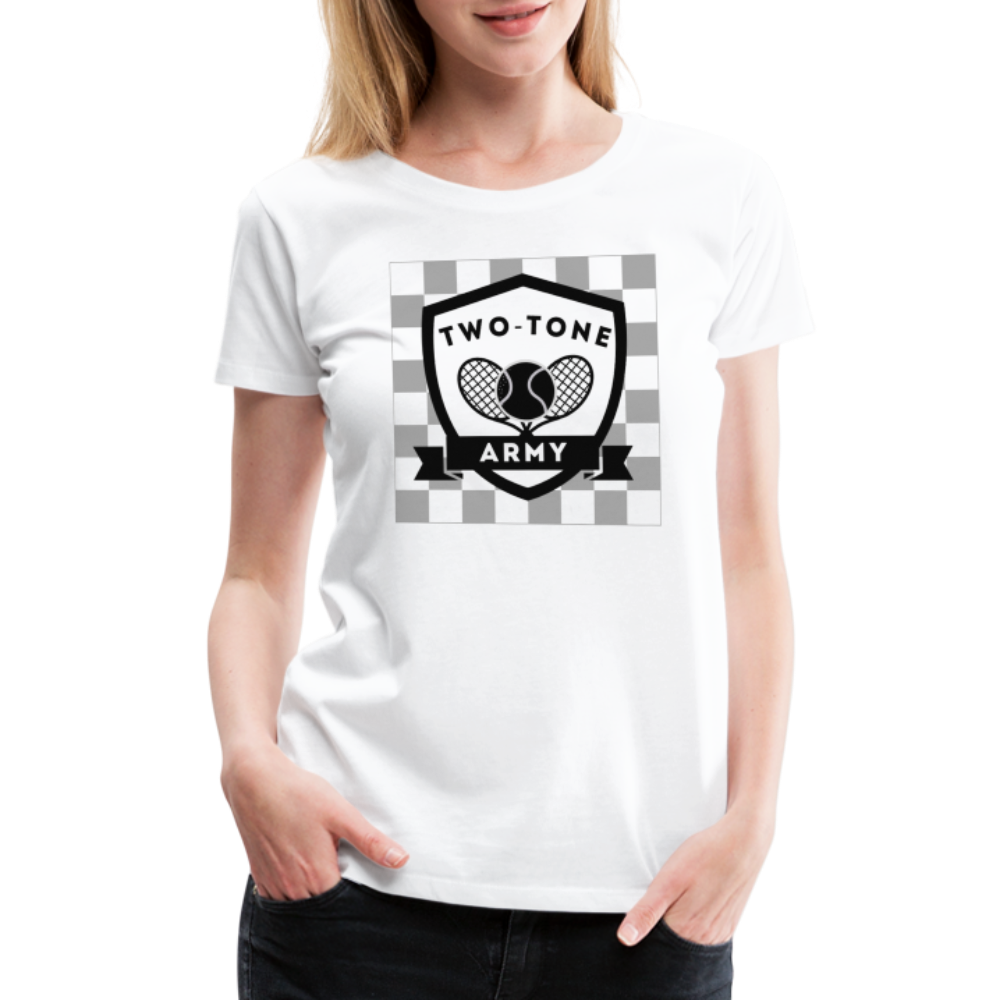 "Two-Toned Army" Women’s Premium T-Shirt - white