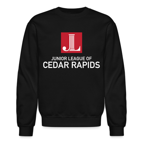 JL Cedar Rapids "Logo" Unisex Crewneck Sweatshirt - black