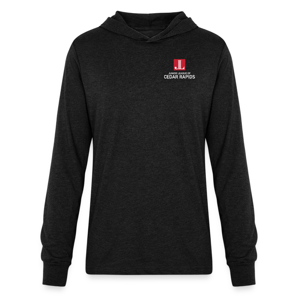 JL Cedar Rapids "Logo" Unisex Long Sleeve Hoodie Shirt - heather black