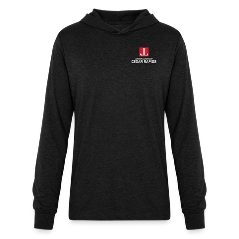 JL Cedar Rapids "Logo" Unisex Long Sleeve Hoodie Shirt - heather black