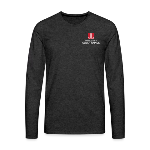 JL Cedar Rapids "Logo" Unisex Premium Long Sleeve T-Shirt - charcoal grey