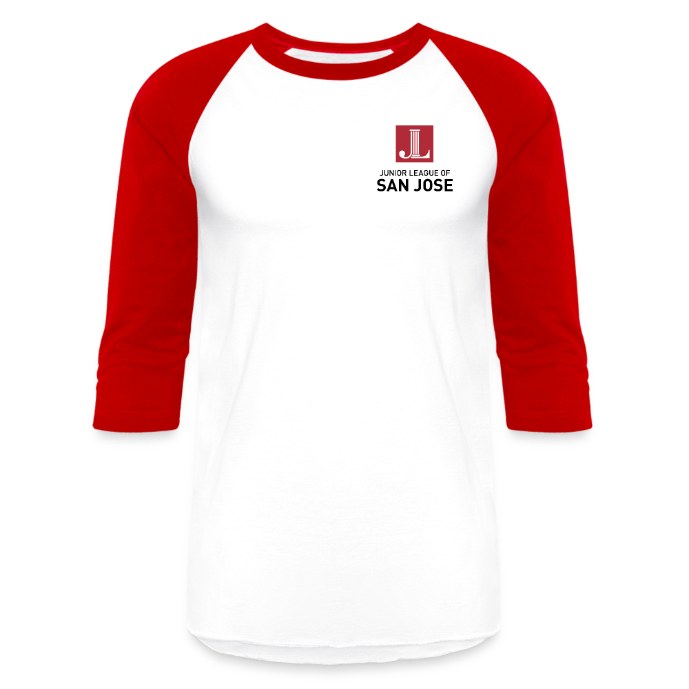 JL San Jose "Volunteer State" Unisex Baseball T-Shirt - white/red