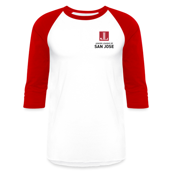 JL San Jose "Volunteer State" Unisex Baseball T-Shirt - white/red