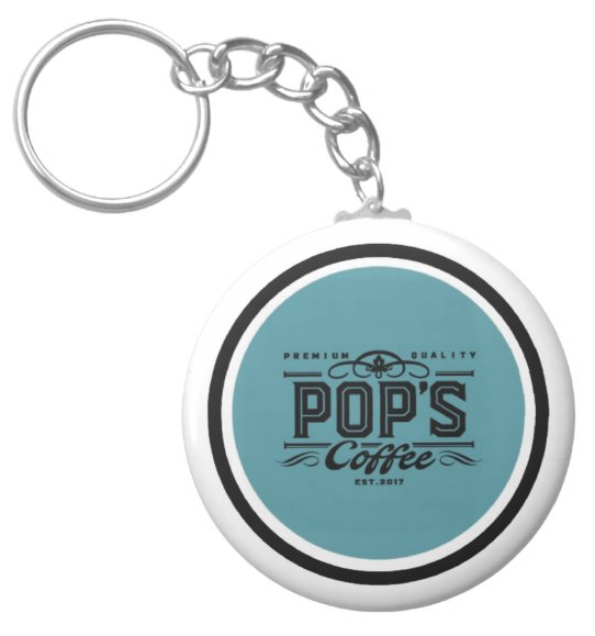 Pop's Coffee "Logo" Keychain
