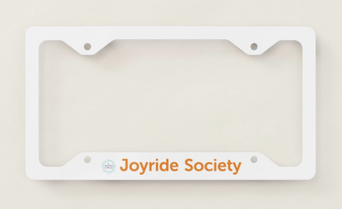 Joyride Society License Plate Frame