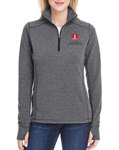 JL Lafayette "Logo" Women's Embroidered Stretch Quarter-Zip Pullover
