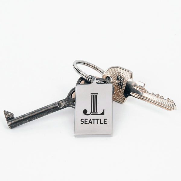 JL Seattle Stainless Steel Keychain