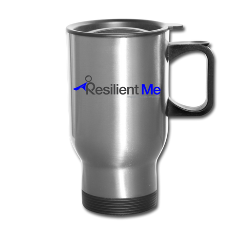 Resilient Me "Logo" Travel Mug - silver