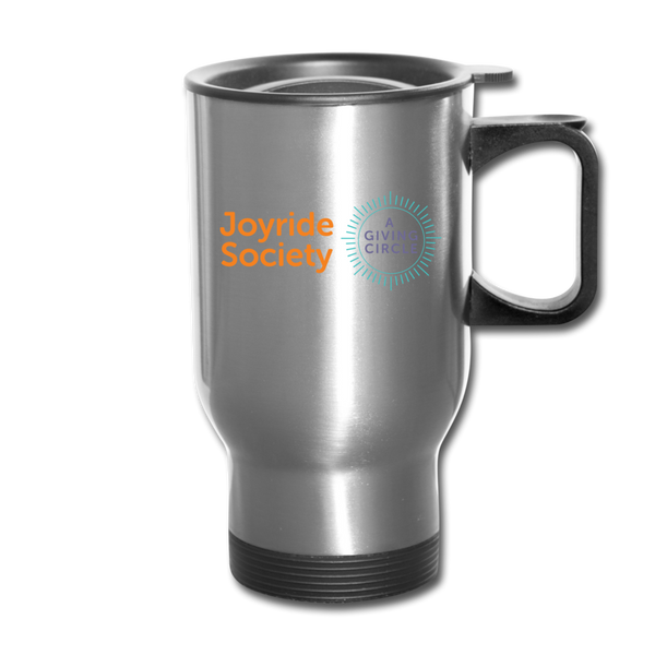 Joyride Society "Logo" Travel Mug - silver