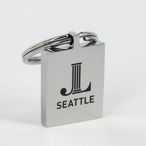 JL Seattle Stainless Steel Keychain