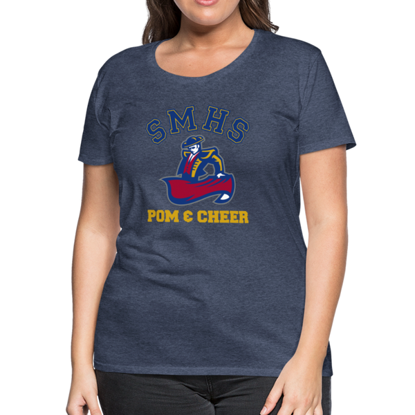 SMHS Pom & Cheer CUSTOMIZED "Student's Mom" Women’s Premium T-Shirt