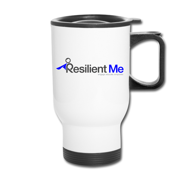 Resilient Me "Logo" Travel Mug - white