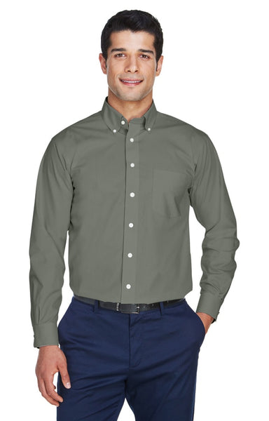 AZTEC Men's Devon & Jones Solid Broadcloth Shirt