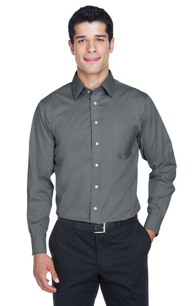 AZTEC Men's Devon & Jones Solid Stretch Twill Shirt