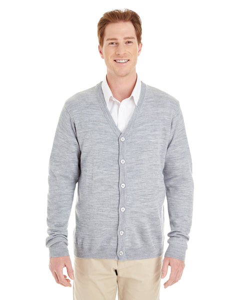 AZTEC Men's Pilbloc V-Neck Button Cardigan Sweater