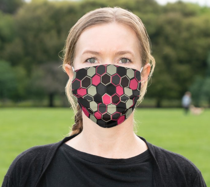 Cloth Face Mask "Hexagon"