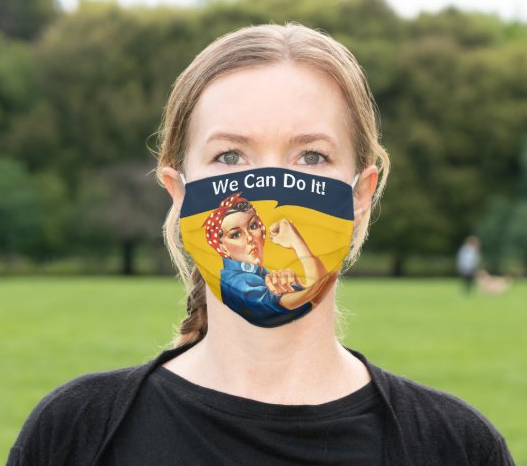 Cloth Face Mask "Rosie the Riveter"