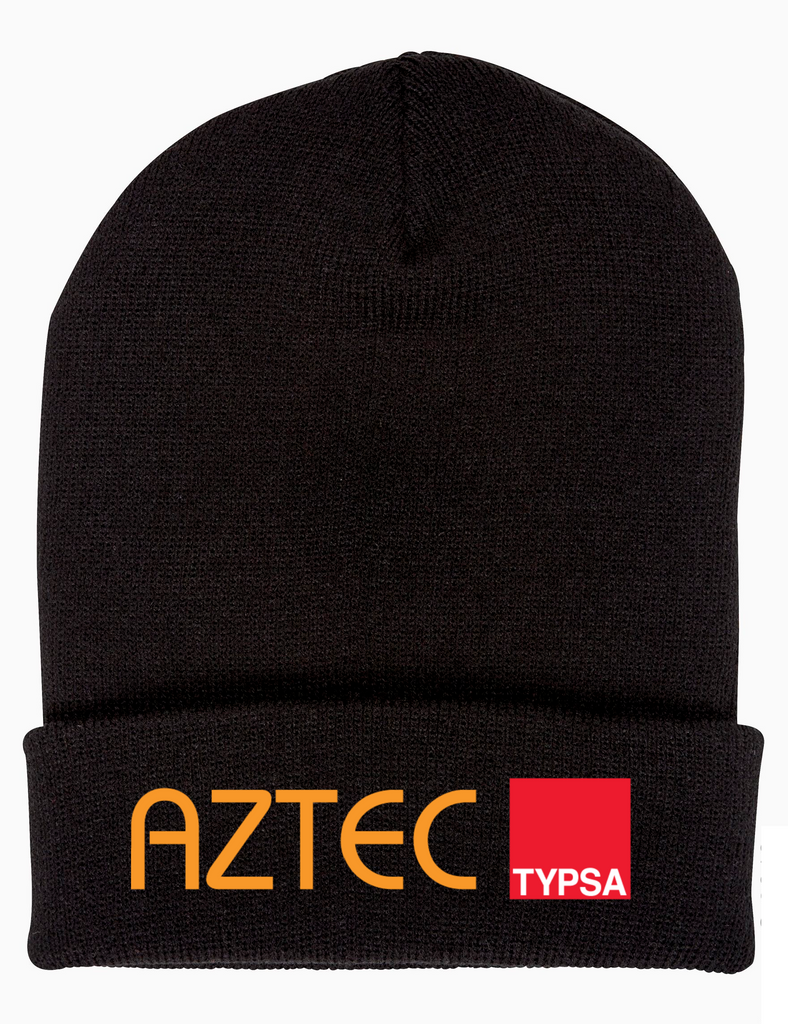 AZTEC Embroidered Cuffed Knit Beanie