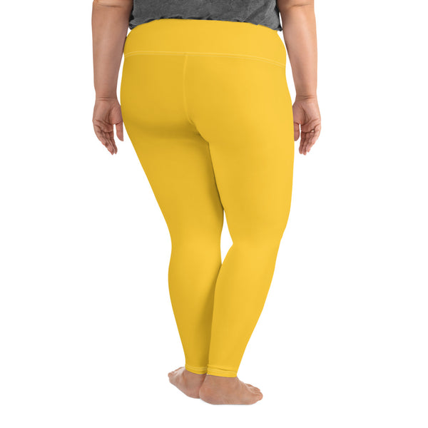 LLS "Team Bee Positive" All-Over Print Plus Size Leggings