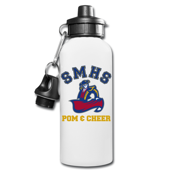 SMHS Pom & Cheer Water Bottle - white