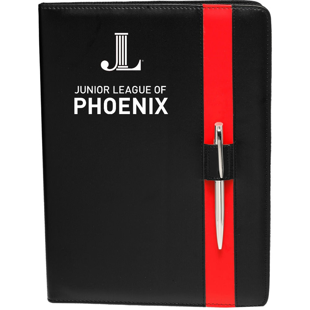 ARCHIVE JLP **LAST CHANCE** "Logo" Leather Refillable Notebook