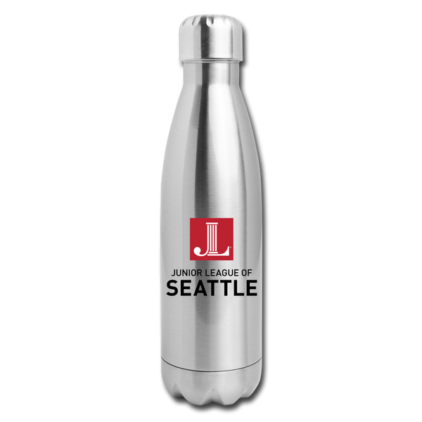JL Seattle Insulated Stainless Steel Water Bottle - silver