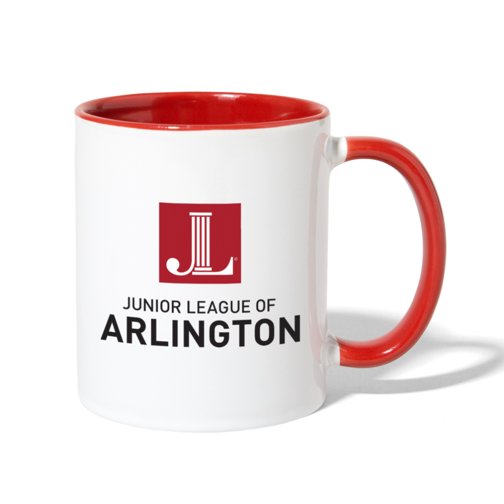 JL Arlington Contrast Coffee Mug - white/red