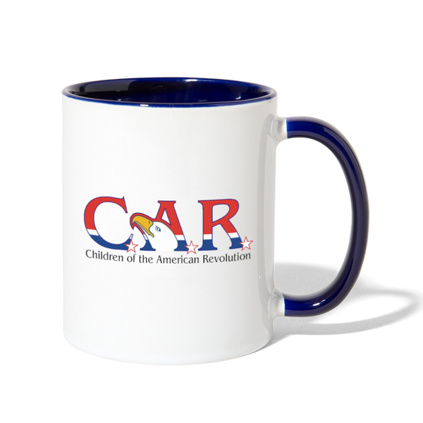 CAR Contrast Coffee Mug - white/cobalt blue
