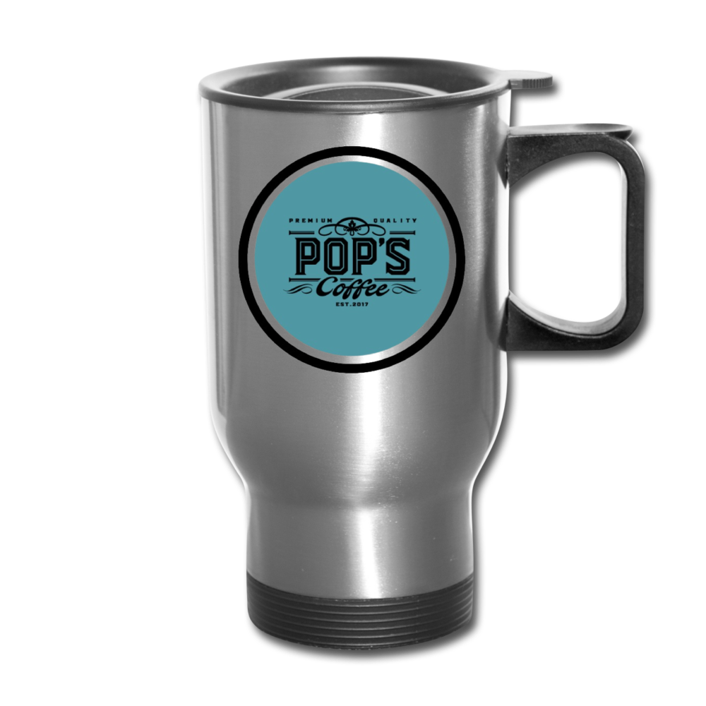 Pop's Coffee Travel Mug - silver