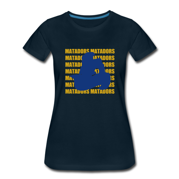 SMHS *NEW* Women's "Matador Block" T-shirt - deep navy