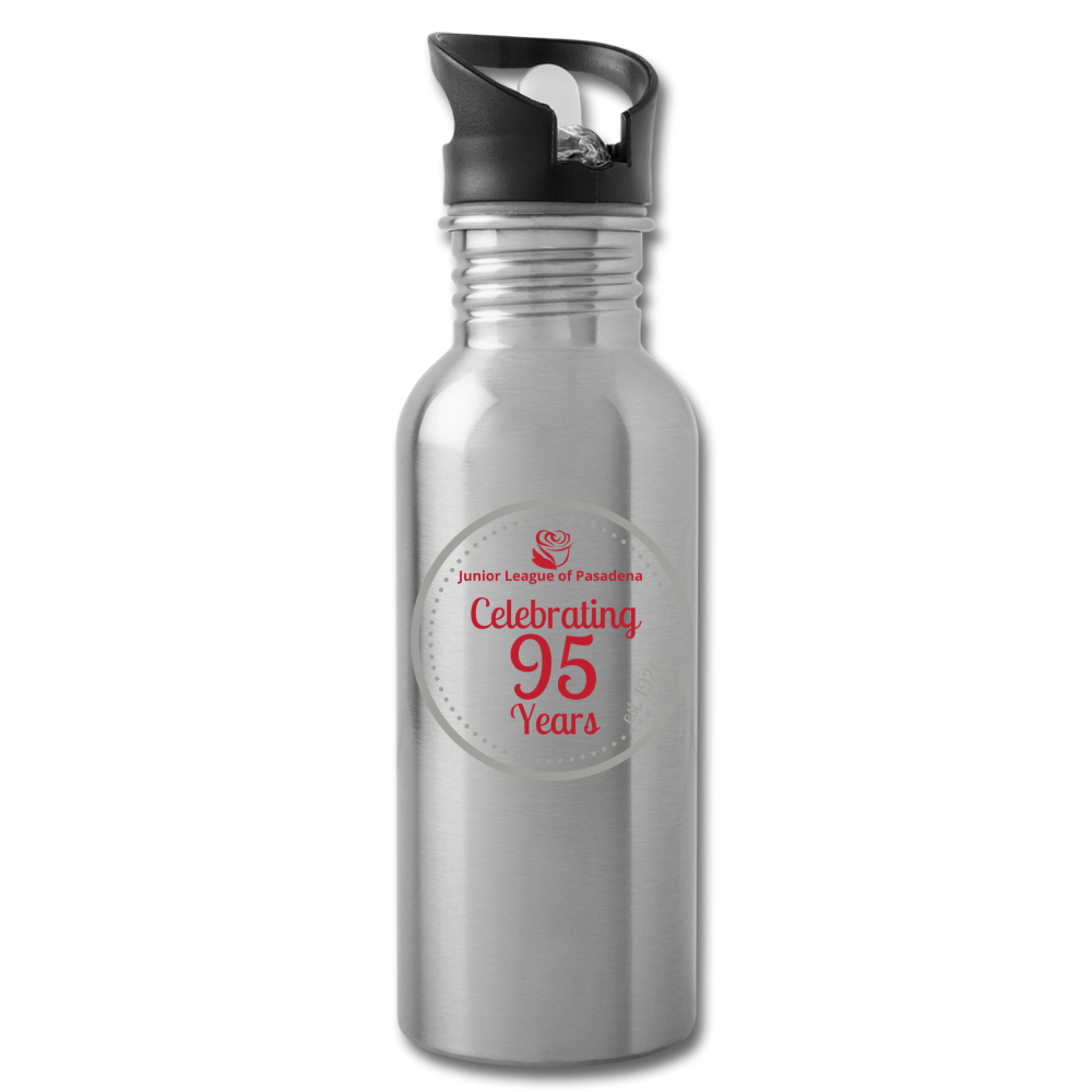 JL Pasadena "95th Anniversary" Water Bottle - silver