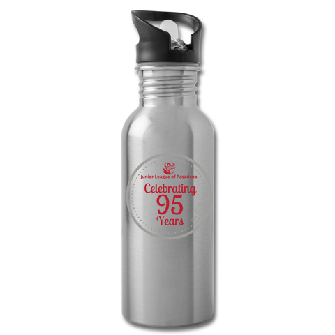 JL Pasadena "95th Anniversary" Water Bottle - silver