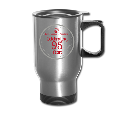 JL Pasadena "95th Anniversary" Travel Mug - silver