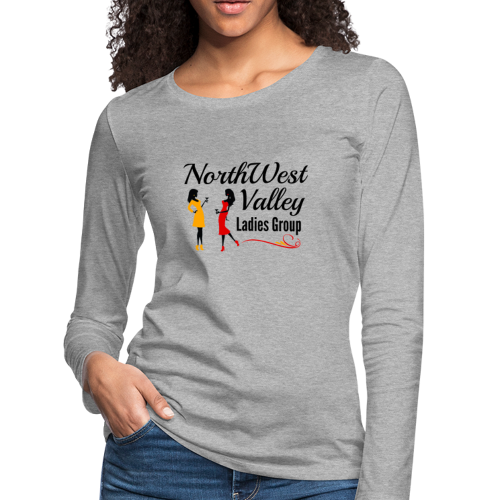 NWV Ladies Group "Logo" Women's Premium Long Sleeve T-Shirt - heather gray