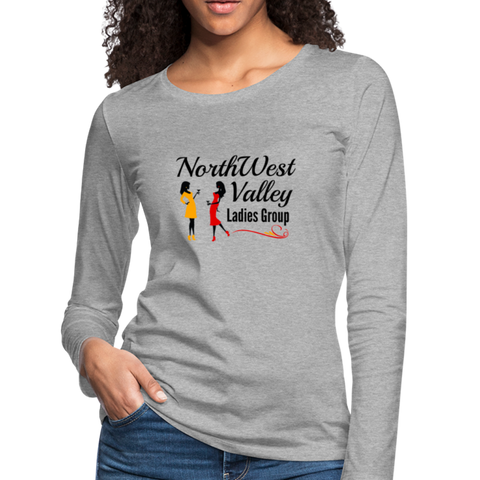 NWV Ladies Group "Logo" Women's Premium Long Sleeve T-Shirt - heather gray